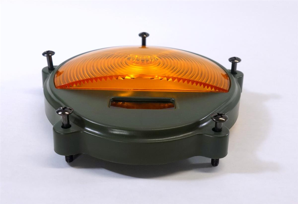 Turn Signal Lens Front Amber Plastic